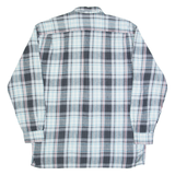 Mens Shirt Grey Check Long Sleeve L