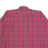 BREMO Mens Shirt Red Check Long Sleeve 2XL
