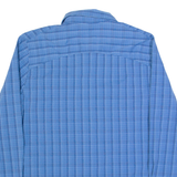 JACK WOLFSKIN Womens Shirt Blue Check Long Sleeve UK 12