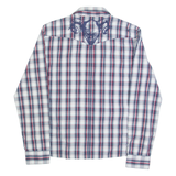 LEE Mens Shirt Blue Check Long Sleeve M