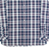 HILFIGER DENIM Mens Shirt Blue Check Long Sleeve XL