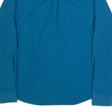 SHERPA Mens Plain Shirt Blue Long Sleeve S