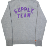 SUPERDRY Womens Grey Hoodie Full Zip M