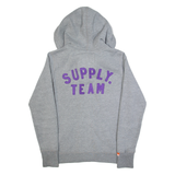 SUPERDRY Womens Grey Hoodie Full Zip M