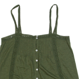 FAT FACE Womens Camisole Top Green Sleeveless UK 8