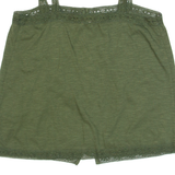 FAT FACE Womens Camisole Top Green Sleeveless UK 8