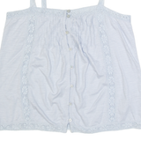 FAT FACE Womens Camisole Top Blue Sleeveless UK 8