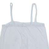 FAT FACE Womens Camisole Top Blue Sleeveless UK 8