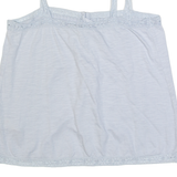 FAT FACE Womens Camisole Top Blue Sleeveless UK 8