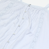 FAT FACE Womens Camisole Top Blue Sleeveless UK 8