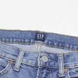 GAP Distressed Womens Jeans Blue Regular Straight Stone Wash W28 L26