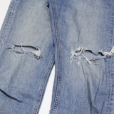 GAP Distressed Womens Jeans Blue Regular Straight Stone Wash W28 L26