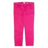 WHITE STUFF Crop Womens Jeans Pink Slim Tapered W32 L24
