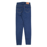 LEVI'S 710 Womens Jeans Blue Slim Skinny Stone Wash W26 L28