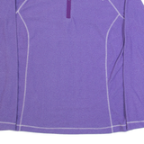 REGATTA Womens Fleece Purple 1/4 Zip M