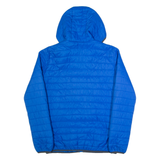 TRESPASS Insulated Mens Puffer Jacket Blue Hooded XS