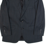 BURBERRY Mens Blazer Jacket Black 90s Striped M