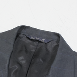 BURBERRY Mens Blazer Jacket Black 90s Striped M