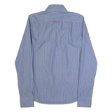 SUPERDRY Mens Shirt Blue Striped Long Sleeve M