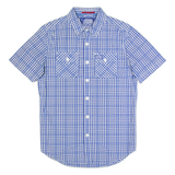 SUPERDRY Mens Shirt Blue Gingham M