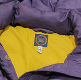 JOULES Down Insulated Womens Puffer Coat Purple Hooded UK 10