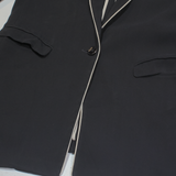 MASSIMO DUTTI Womens Blazer Jacket Black S