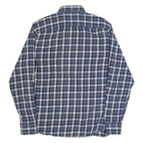REISS Princey Mens Shirt Blue Check Long Sleeve L