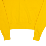 CHAMPION Cropped Womens Sweatshirt Yellow XS