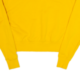 CHAMPION Cropped Womens Sweatshirt Yellow XS