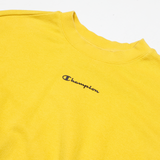 CHAMPION Cropped Womens Sweatshirt Yellow XS