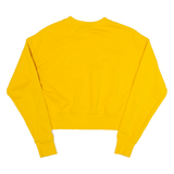 CHAMPION Cropped Womens Sweatshirt Yellow XS