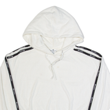 CHAMPION Towelling Cropped Womens White Hoodie S