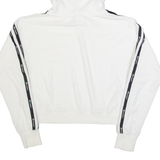CHAMPION Towelling Cropped Womens White Hoodie S