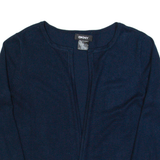 DKNY Womens Top Blue 3/4 Sleeve S