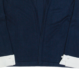 DKNY Womens Top Blue 3/4 Sleeve S