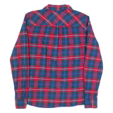 TOMMY HILFIGER Womens Printed Shirt Red Collared Long Sleeve Check XS