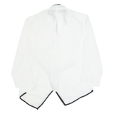 CALVIN KLEIN Sheer Womens Kimono Blouse White 3/4 Sleeve L