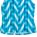 CALVIN KLEIN Womens Printed Vest Blue Sleeveless M