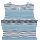 CALVIN KLEIN Womens Printed Vest Blue Sleeveless Striped L