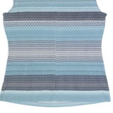 CALVIN KLEIN Womens Printed Vest Blue Sleeveless Striped L