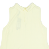 COAST Womens Vest Yellow Sleeveless UK 16