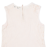 TED BAKER Womens Vest Pink V-Neck Sleeveless M