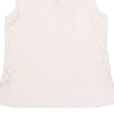 TED BAKER Womens Vest Pink V-Neck Sleeveless M