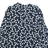 PHASE EIGHT Womens Printed Blouse Black Long Sleeve Spotted UK 14