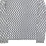 REISS Bowen Womens Printed Top Black Long Sleeve Spotted L