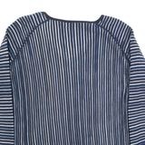 HUGO BOSS Womens Top Blue V-Neck Long Sleeve Striped L