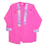 ENIS Womens Kimono Blouse Pink Long Sleeve 90s XL