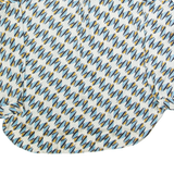 ZARA WOMAN Womens Printed Blouse Cream Long Sleeve Crazy Pattern M