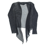 Womens Kimono Top Black Long Sleeve M