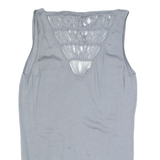 TED BAKER Womens Vest Grey V-Neck Sleeveless Wool L